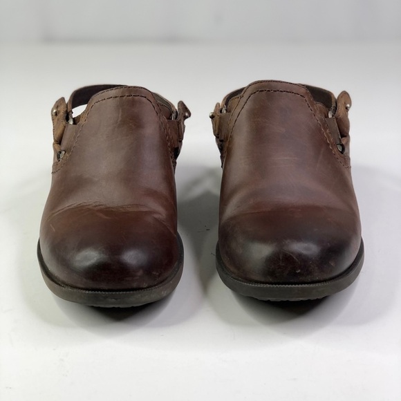 Teva Foxy mules clogs slingback brown leather 8.5 - Picture 5 of 12